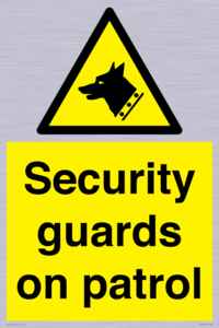 Security guards on patrol